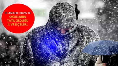 31 Aralık'ta Okullar Tatil Mi? Kar Yağışı Nedeniyle Tatil Edilen İller