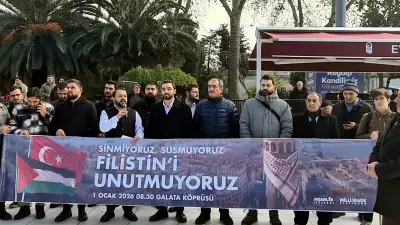 81 İlden Galata Köprüsü'ne Çağrı: 1 Ocak'ta Filistin İçin Yürüyüş