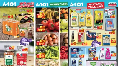 A101'den 3-9 Ocak İçin Fırsat Yağmuru: Haftanın Yıldızları Raflarda