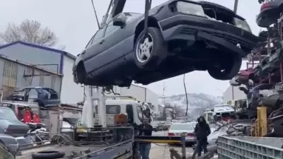 Ankara'da Hurdacılar Sitesine Operasyon: 65 Araç İncelendi, 2 Gözaltı