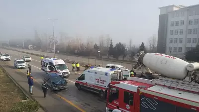 Ankara'da Yoğun Siste Zincirleme Kaza: 5 Yaralı
