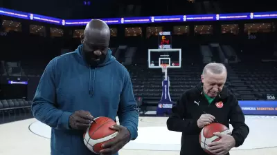 Başkan Erdoğan, NBA Efsanesi Shaquille O'Neal ile Basketbol Oynadı