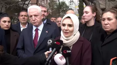 Bakan Göktaş, Bıçaklanarak Öldürülen Atlas Çağlayan'ın Ailesine Taziyede Bulundu