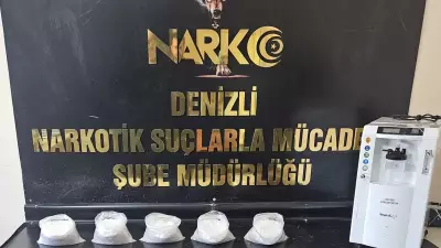 Denizli'de Akılalmaz Yöntem: Solunum Cihazında 5 Kilo Metamfetamin