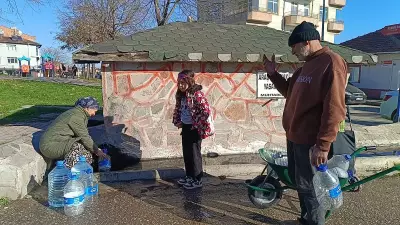 Edirne'de 10 Gündür Süren Su Krizi: Vatandaşlar Bidonlarla Su Kuyruğunda