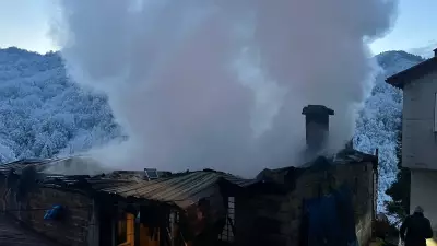 Hemşin'de Çıkan Yangında 3 Ev Kullanılamaz Hale Geldi