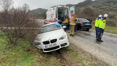 Manisa'da Trajedi: Şarampole Uçan Araçta Göğsünden Vurulmuş Esnaf Bulundu