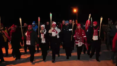 Sarıkamış Şehitleri 111. Yılında Meşalelerle Anıldı: -23 Derecede Duygu Yüklü Anlar