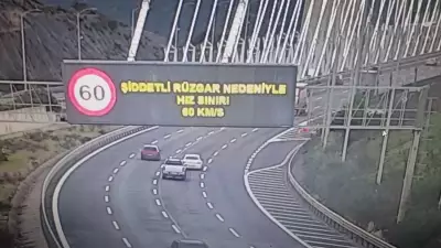 Yavuz Sultan Selim Köprüsü'nde Rüzgar Alarmı: Hız 60 km/s'ye Düşürüldü