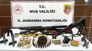 Muş'ta Büyük Operasyon: 6 Adreste Silah ve Tarihi Eser Ele Geçirildi