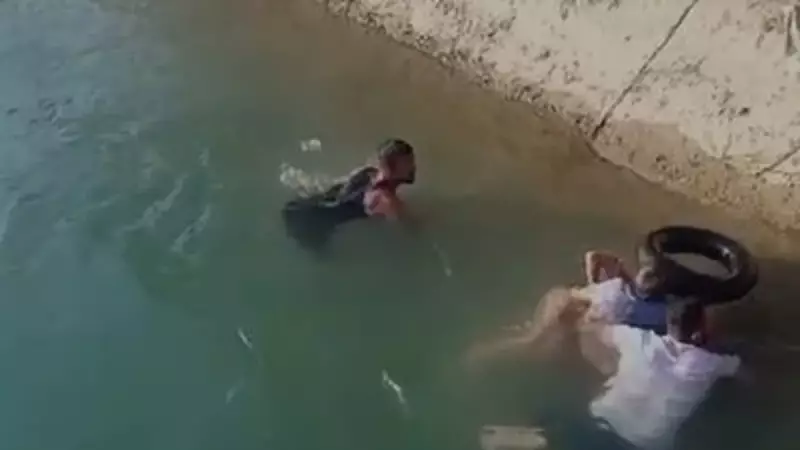 Adana'da Korku Dolu Anlar: Sulama Kanalına Düşen Kişi Mucizevi Şekilde Kurtarıldı!