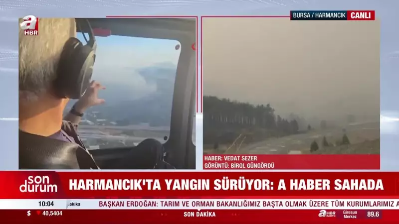 Bursa'nın Harmancık İlçesinde Çıkan Yangında Son Durum: Alevlerle Mücadele Devam Ediyor!