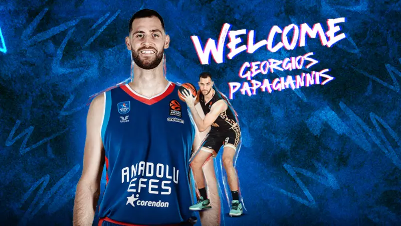 Georgios Papagiannis, Anadolu Efes'te! Dev pivot resmen sarı-lacivertli oldu