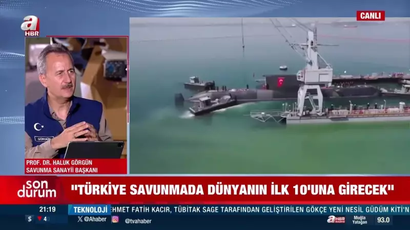 Savunma Sanayii Başkanı Haluk Görgün, A Haber'de Önemli Açıklamalar Yaptı: 'Yerli ve Milli Teknolojilerimizle Dünyada Söz Sahibiyiz'