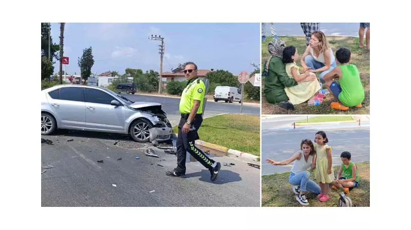 Trafik Kazasında Gözyaşlarına Boğulan Çocuklara Yürek Isıtan Dokunuş!