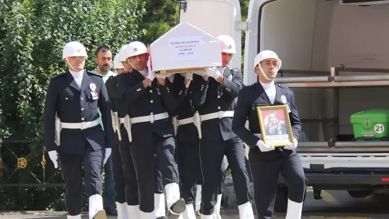 Trafik Kazasında Hayatını Kaybeden Komiser İçin Hüzünlü Veda Töreni