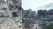 Gazze'de Yıkımın Boyutu Şoke Ediyor: İsrail'in Saldırılarıyla Kentin %88'i Haritadan Silindi!