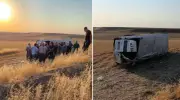 Tarım İşçilerini Taşıyan Minibüs Şarampole Yuvarlandı: 2'si Ağır 17 Yaralı!