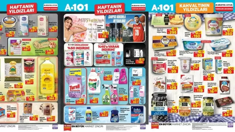 A101'de Fırsat Geçidi: Yoğurt, Süt, Yumurta ve Deterjanda Büyük İndirimler!