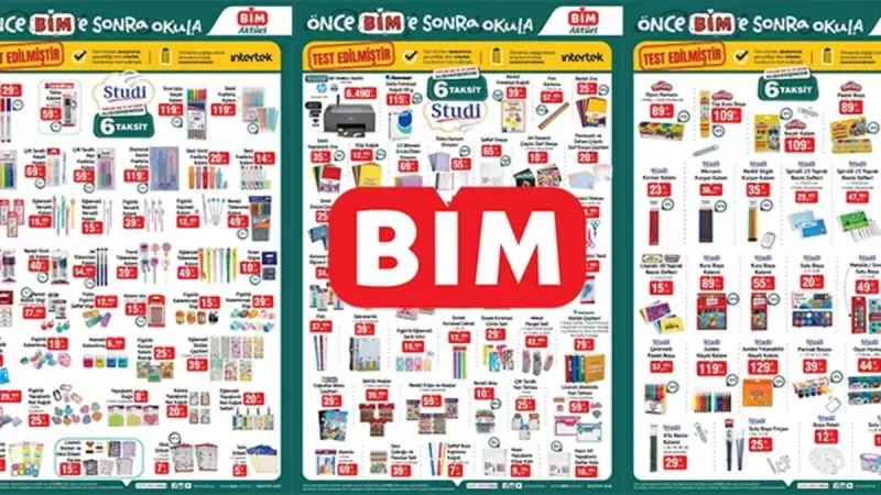 BİM'den Okul Alışverişi Fırtınası! Çanta, Kalem, Defter ve Daha Fazlası Şok Fiyatlarla