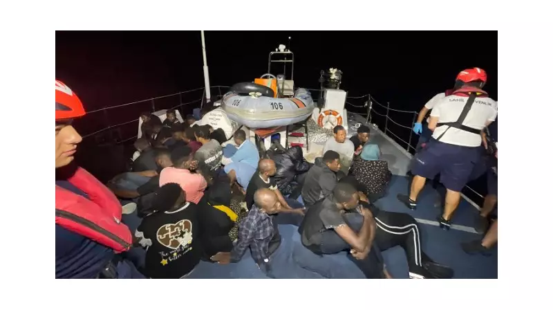 Bodrum Açıklarında 35 Düzensiz Göçmenin Hayatı Sahil Güvenlik Tarafından Kurtarıldı!
