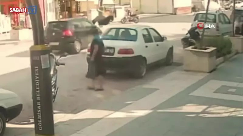 Burdur'da Dehşet Anları: Otomobilin Çarptığı Genç Metrelerce Savruldu! Kamerada O Anlar