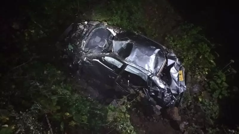 Giresun'da Feci Kaza: Otomobil Uçuruma Yuvarlandı, 3 Can Gitti!