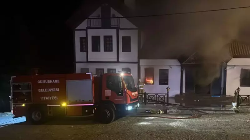 Gümüşhane'de Butik Otelde Çıkan Yangın Korku Dolu Anlar Yaşattı!