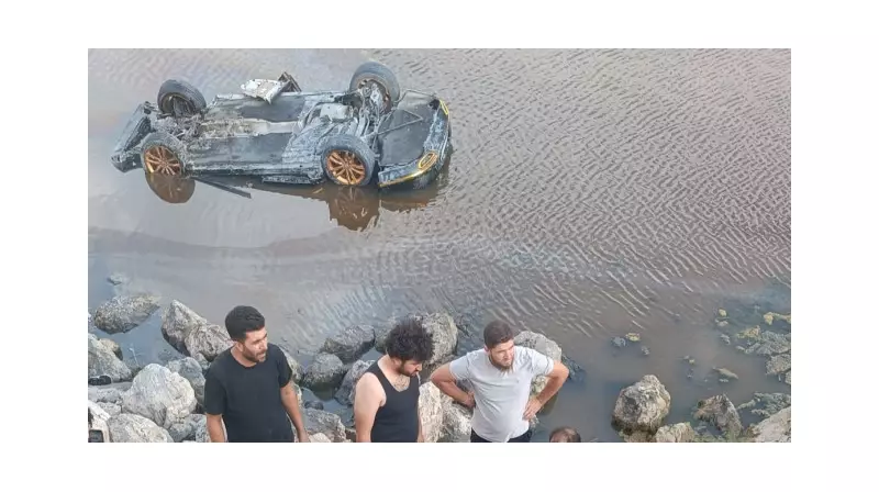 Van'da Feci Kaza: Araç Gölün Sularına Gömüldü, 3 Yaralı!