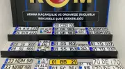 Adana'da Dev Operasyon: 27 Sahte Plaka Ele Geçirildi!