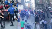 Beyoğlu'nda Polise Saldırı: Sokak Ortasında Yaşanan Çatışma Kameralara Böyle Yansıdı!