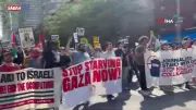 New York'ta İsrail Protestosu: On Binler Sokaklara Döküldü!
