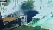 Topallayarak Restorana Giren Hırsızın Cüzdan Hırsızlığı! Güvenlik Kamerası Her Anını Kaydetti