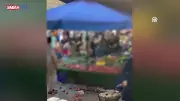 Tuzla'da Semt Pazarında Döner Bıçaklı Dehşet! Kavga Kamerada