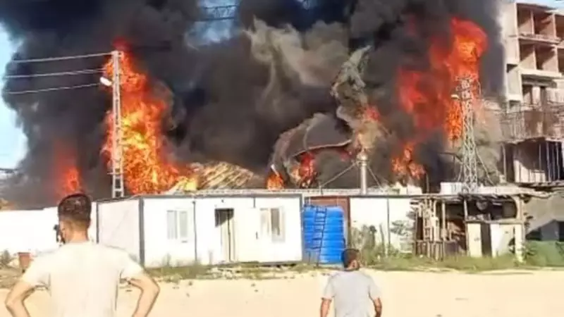 Hatay'da İşçi Konteynerinde Çıkan Yangın Korku Dolu Anlar Yaşattı! İşte Detaylar...