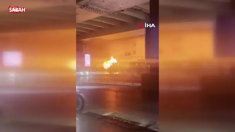 Şişli'de Turist Otobüsü Alev Alev: Korku Dolu Anlar!
