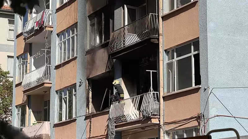 Konya'da 5 Katlı Binada Çıkan Yangında 13 Kişi Dumandan Etkilendi: 7'si Çocuk!