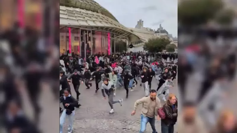 Paris'te Bedava Tavuk Dağıtımında İnanılmaz İzdiham! İnsanlar Birbirini Ezmekten Son Anda Kurtuldu