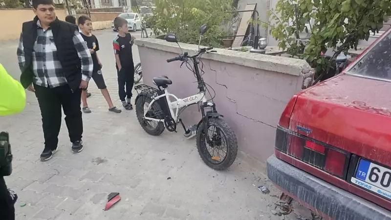 Tokat'ta Yürekleri Ağza Getiren Kaza: Elektrikli Bisiklete Çarpan Otomobil, 3 Çocuğu Yaraladı!