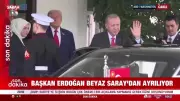 Beyaz Saray'dan Ayrılış Anları: Cumhurbaşkanı Erdoğan'ın Tarihi Washington Ziyareti Son Buldu