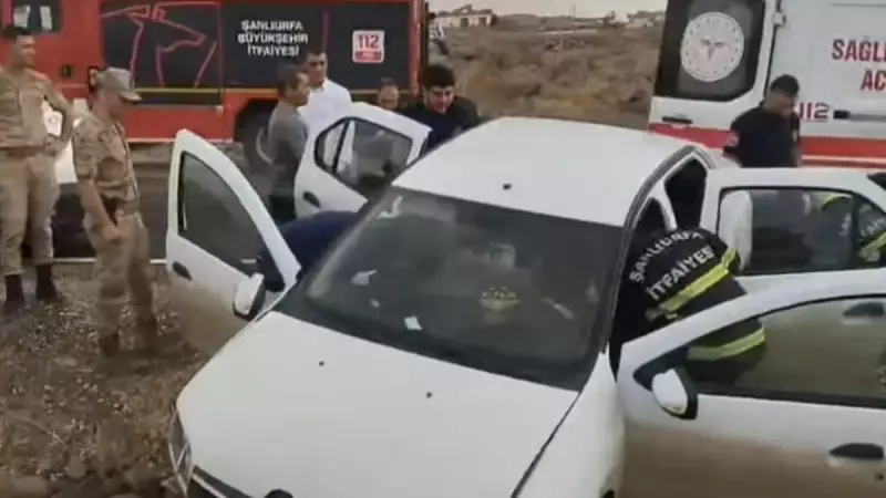 Araç Kontrolden Çıktı, Şans Eseri Can Pazarından Yaralı Kurtuldular!