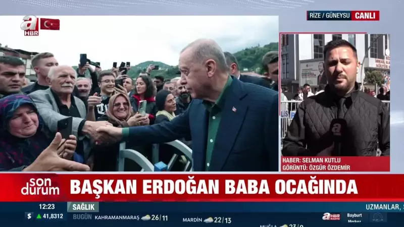 Başkan Erdoğan'dan Samimi Sohbet: Baba Ocağı Güneysu'da Komşularıyla Hasbihal Etti