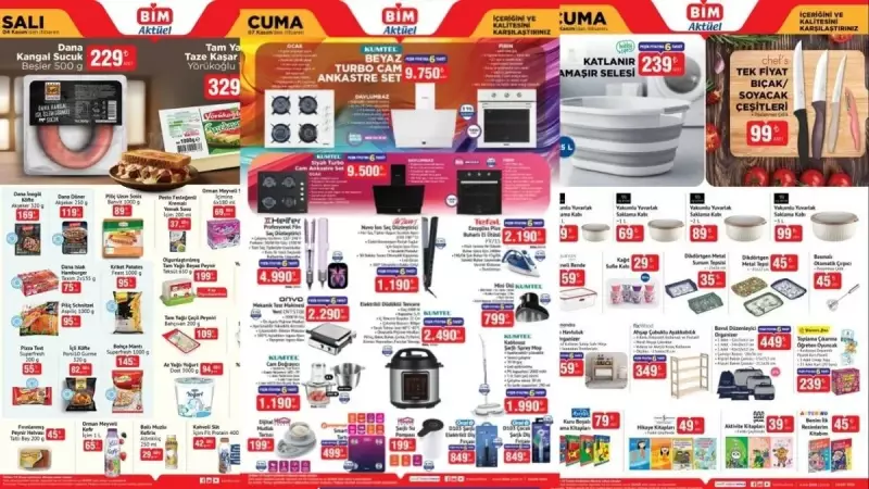 BİM'den 4-7 Kasım Fırsatları: Katlanır Sepet, Saç Düzleştirici ve Tost Makinesi Kaçmaz!