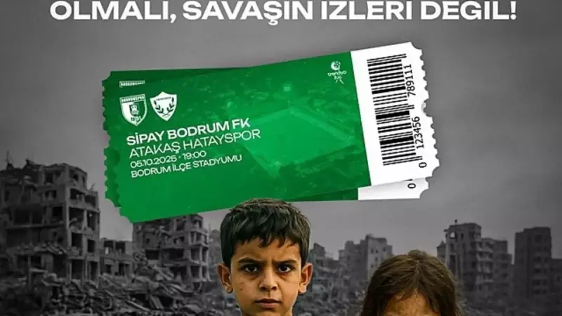 Bodrum FK'dan Gazze'ye Yürekleri Isıtan Destek! Futbol Sahasında İnsanlık Golü