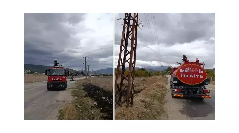 Burdur'da Ani Bir Yangın! Ekipler Müdahalede Zamanla Yarıştı