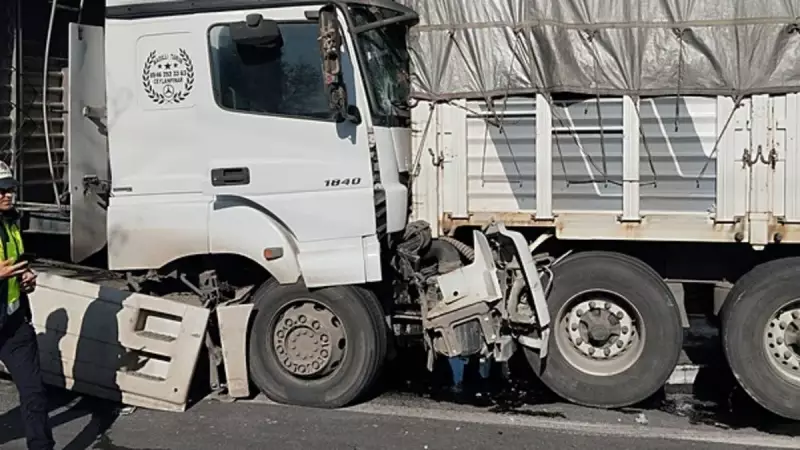 Diyarbakır'da Freni Tutmayan Tır Dehşet Saçtı! Son Anda Kurtuldular