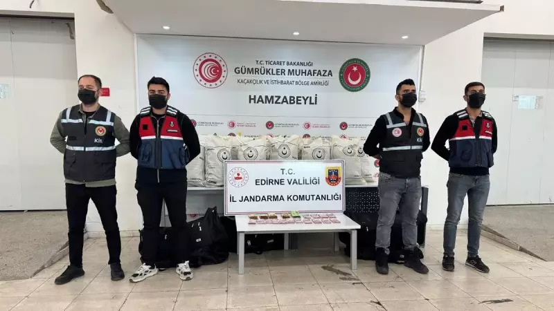 Edirne'de Uyuşturucu Operasyonu: Tam 173 Kilo Ölümcül Yük Ele Geçirildi!