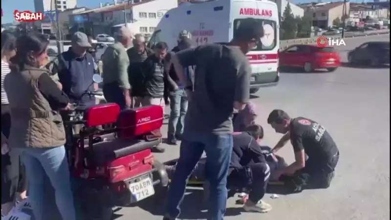Elektrikli Bisiklet ile Otomobilin Çarpıştığı Korkunç Kaza: Bir Yaralı