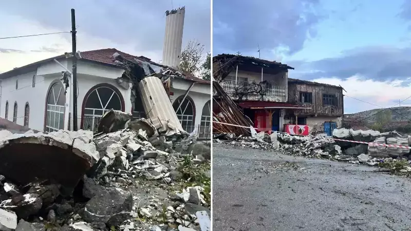 Fırtına Minareyi Yerle Bir Etti, Cami Cemaati Mucizevi Şekilde Kurtuldu!