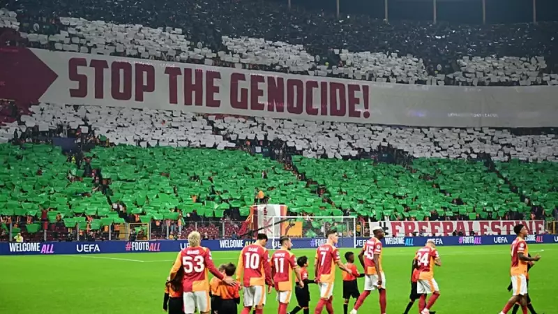 Galatasaray Taraftarlarından Bodrum'da Anlamlı Mesaj: 'Gazze'yi Unutmadık, Soykırımı Durdurun!'